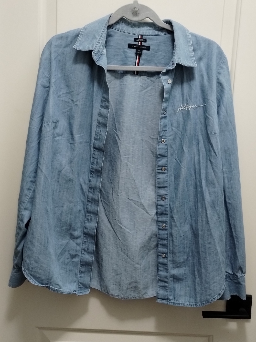 Tommy Hilfiger Light Blue Denim Button-Up Shirt